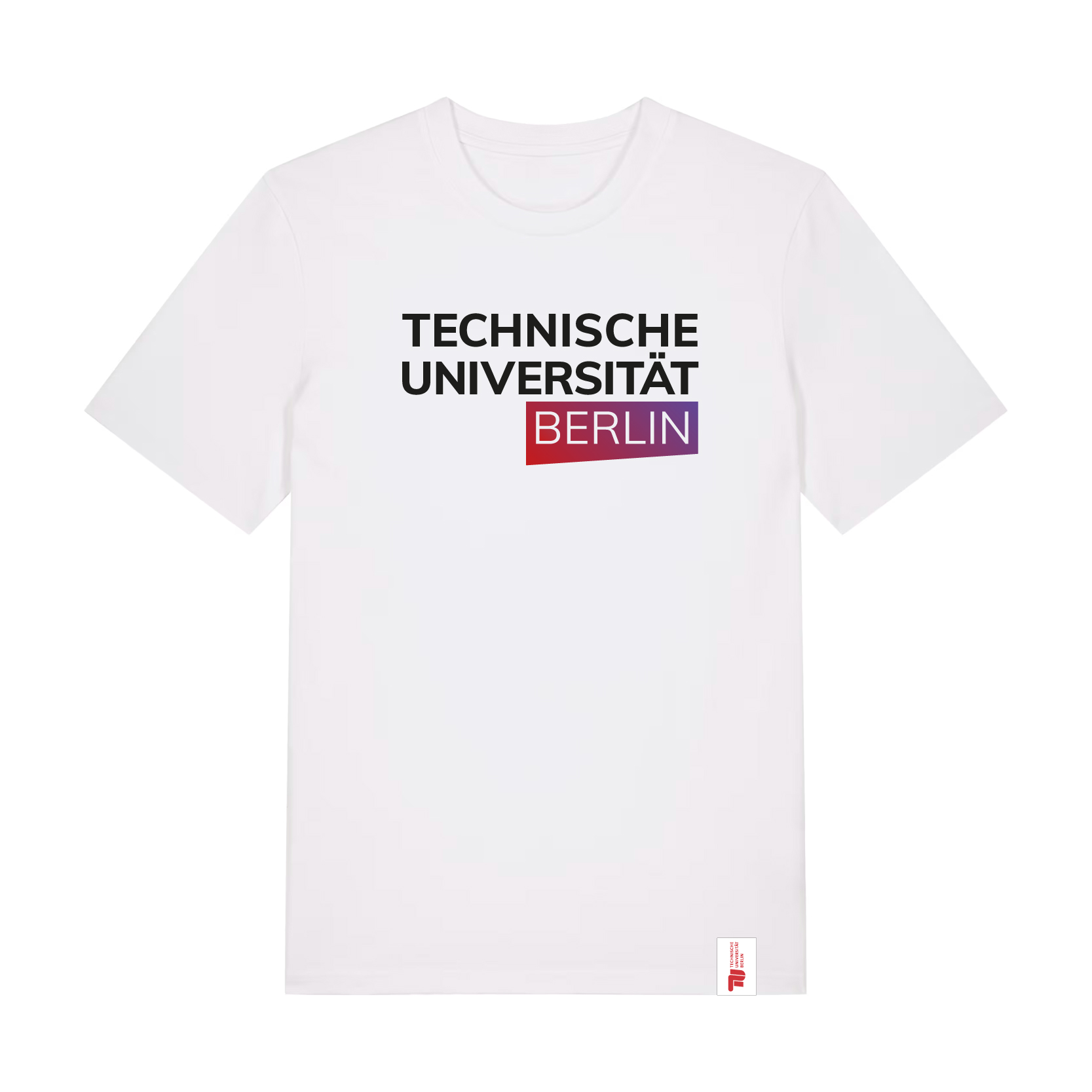 eco shirt white, orange/red